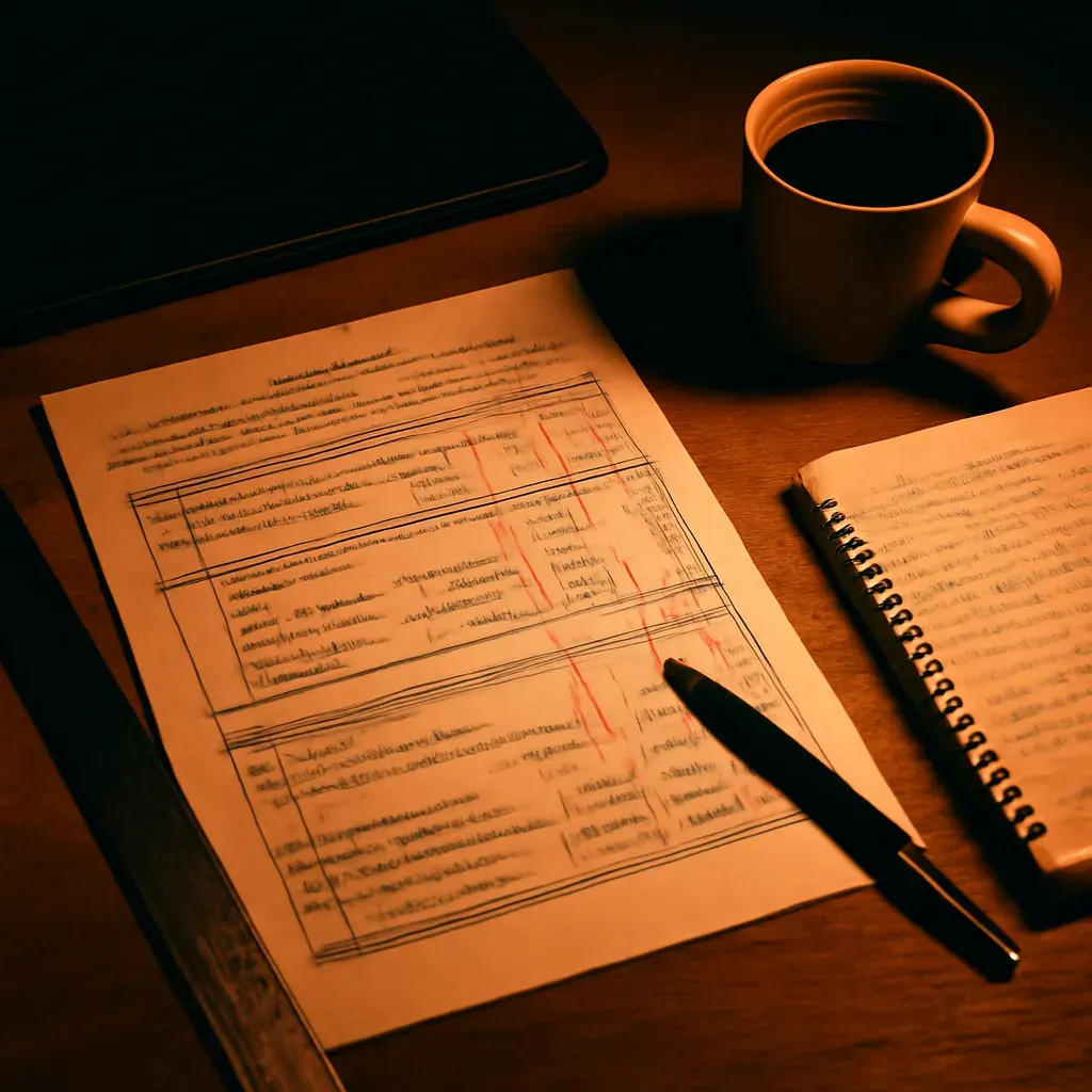 Working environment — screens and notes, Ultra SEO